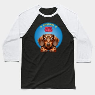 I Love my dog Dachshund Baseball T-Shirt